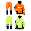 Premium Hi Vis High Visibility Fleece Bomber Jacket Padded Safety Work Coat