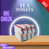 Multi Pack TERRY TEA TOWELS 100% COTTON Set Dish Cloths Kitchen Cleaning Drying